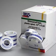 1-2 in. x5 yd Waterproof tape w-plastic spool- 36 per dispenser box