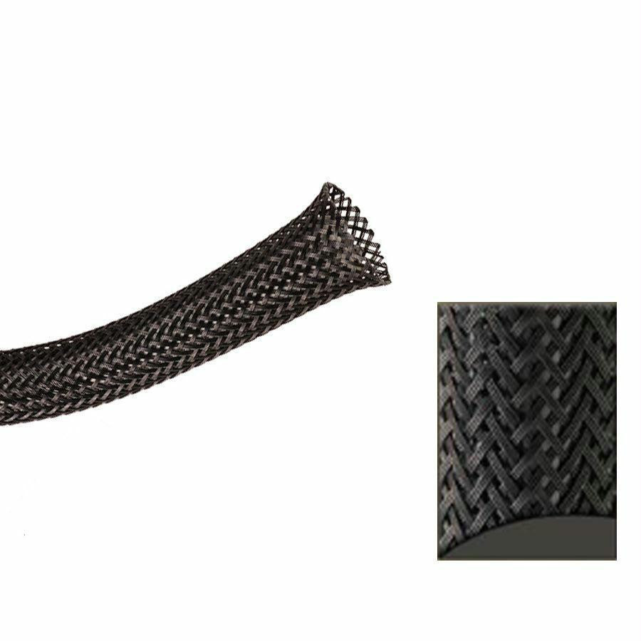 1-4in Black Ultra Wrap Wire Loom-10 Feet